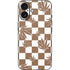 Marijuana Brown Checkered iPhone 16 Skin