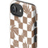 Marijuana Brown Checkered iPhone 16e Impact Case