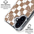 Marijuana Brown Checkered iPhone 17 Clear Case