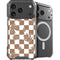 Marijuana Brown Checkered iPhone 18 Pro MagSafe Case