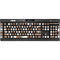Marijuana Brown Checkered K95 RGB PLATINUM Mechanical Gaming Keyboard Skin