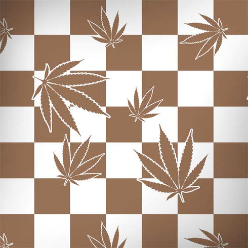 Marijuana Brown Checkered Dell Latitude Skin