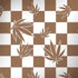 Marijuana Brown Checkered MacBook Skins