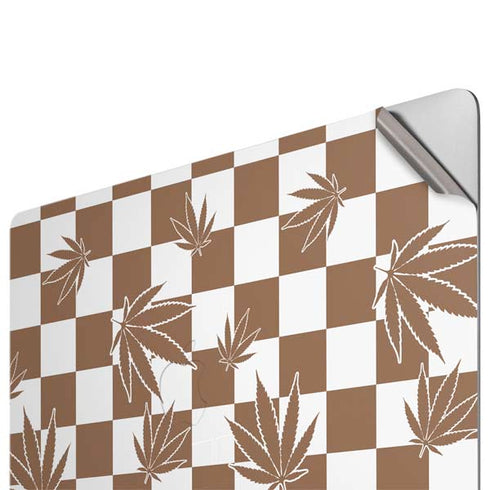 Marijuana Brown Checkered Apple MacBook Pro 16-inch Skin
