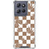 Marijuana Brown Checkered Moto G 5G (2025) Clear Case