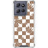 Marijuana Brown Checkered Moto G Stylus 5G (2025) Clear Case