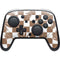 Marijuana Brown Checkered Nintendo Switch 2 (2025) Pro Controller Skin