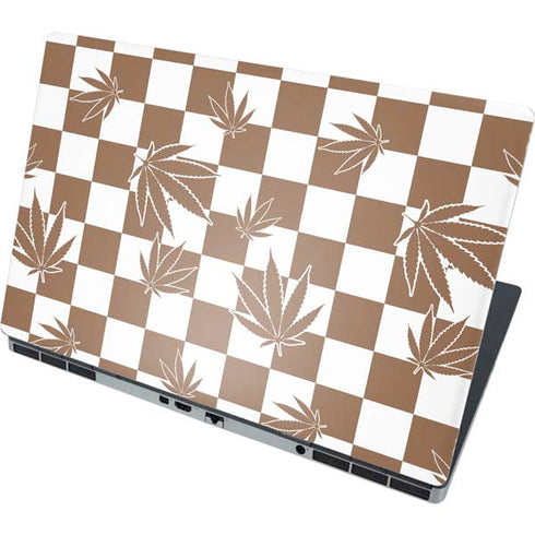 Marijuana Brown Checkered Dell Precision Skin