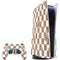 Marijuana Brown Checkered PlayStation PS5 Skins