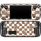 Marijuana Brown Checkered Steam Deck Handheld Gaming Computer OLED Skin