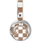 Marijuana Brown Checkered Surface Headphones Skin