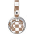 Marijuana Brown Checkered Surface Headphones Skin