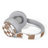 Marijuana Brown Checkered Surface Headphones Skin