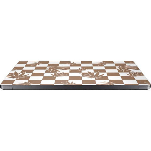 Marijuana Brown Checkered Surface Laptop 7 13.8in Skin