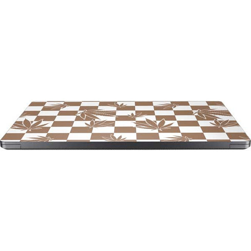 Marijuana Brown Checkered Surface Laptop 7 15in Skin