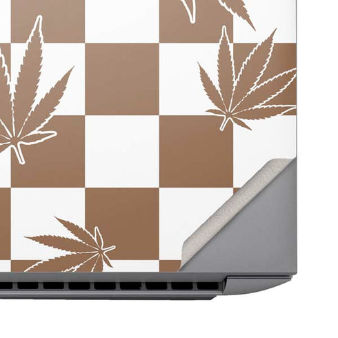 Marijuana Brown Checkered HP ZBook Fury 16 G10 Skin