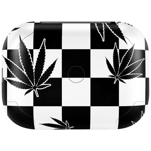 Marijuana Checkered Amazon Echo Buds Skin