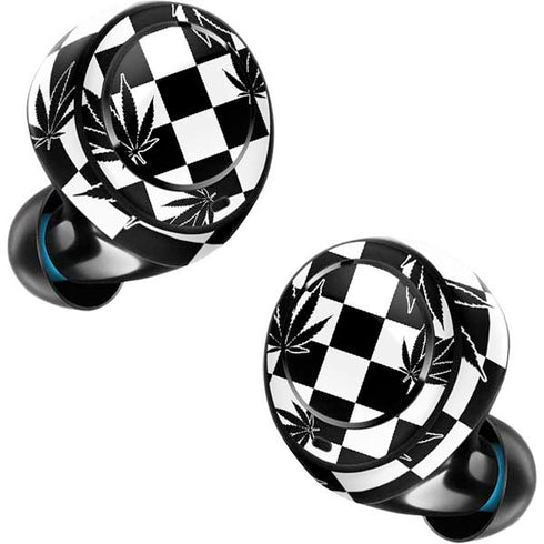Marijuana Checkered Amazon Echo Buds Skin