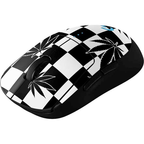 Marijuana Checkered G Pro Wireless Gaming Mouse Skin