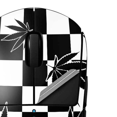 Marijuana Checkered G Pro Wireless Gaming Mouse Skin