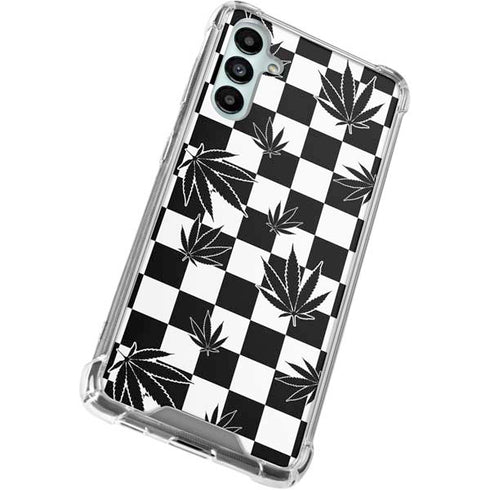 Marijuana Checkered Gabb Phone 4 Clear Case