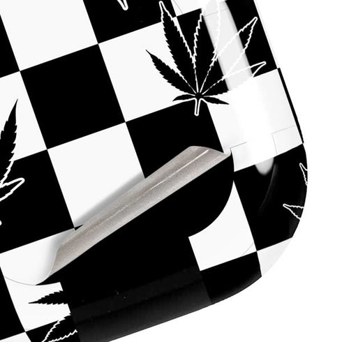 Marijuana Checkered Galaxy Buds Live Skin