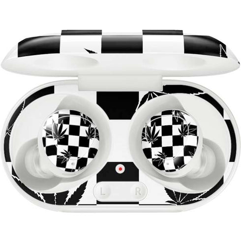Marijuana Checkered Galaxy Buds Plus Skin