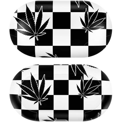 Marijuana Checkered Galaxy Buds Plus Skin