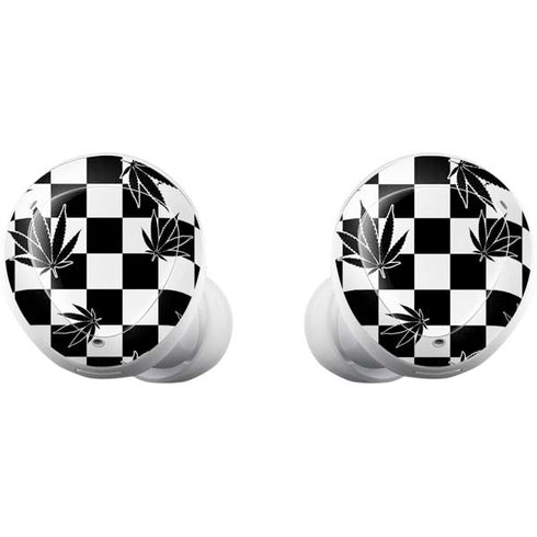 Marijuana Checkered Galaxy Buds Plus Skin