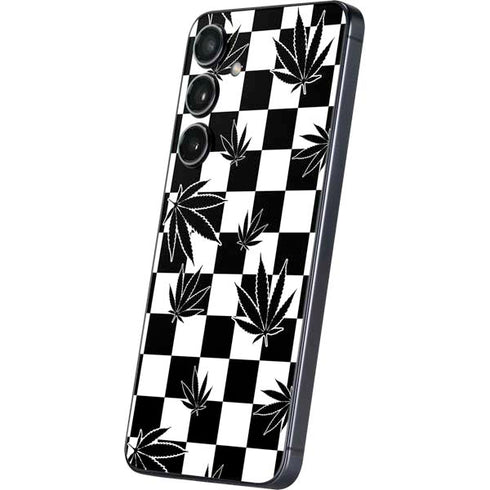 Marijuana Checkered Galaxy S24 Plus Skin