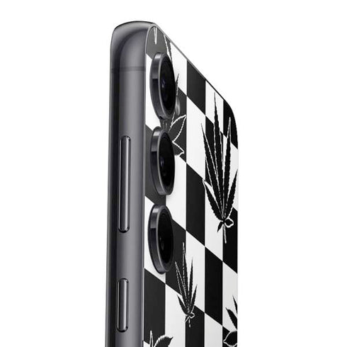 Marijuana Checkered Galaxy S24 Plus Skin