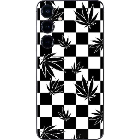 Marijuana Checkered Galaxy S24 Skin
