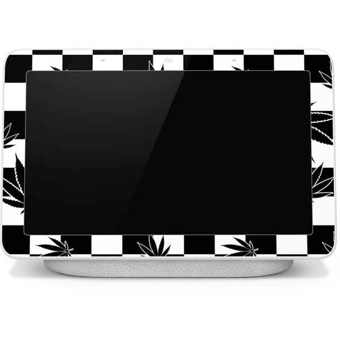 Marijuana Checkered Google Home Hub Skin