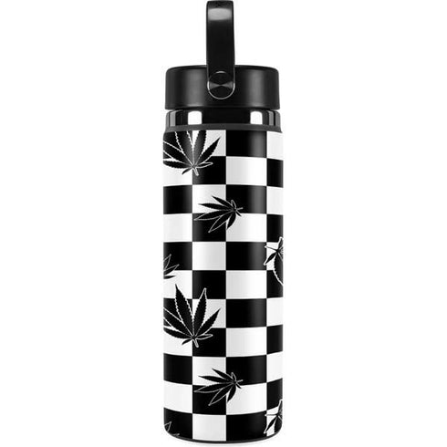 Marijuana Checkered Hydro Flask 20oz Wide Mouth Skin