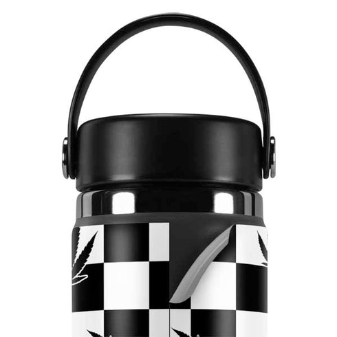 Marijuana Checkered Hydro Flask 20oz Wide Mouth Skin