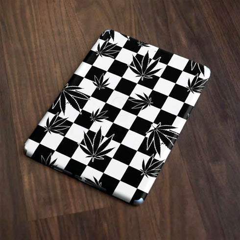 Marijuana Checkered Apple iPad Skin