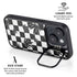 Marijuana Checkered iPhone 15 Kickstand Case