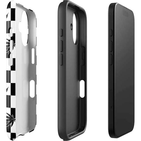 Marijuana Checkered iPhone 16 Plus Impact Case