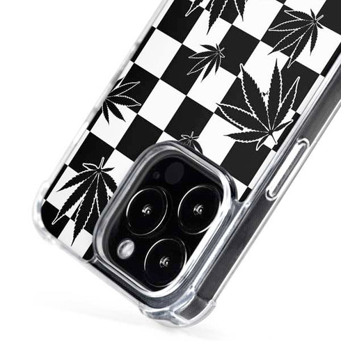 Marijuana Checkered iPhone 16 Pro MagSafe Case