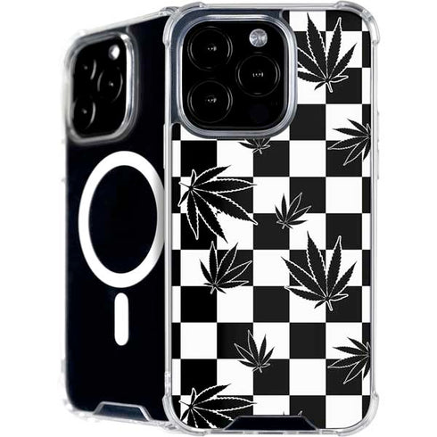 Marijuana Checkered iPhone 16 Pro Max MagSafe Case