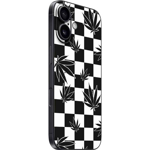 Marijuana Checkered iPhone 16 Skin