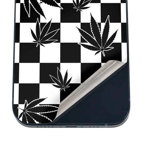 Marijuana Checkered iPhone 16 Skin