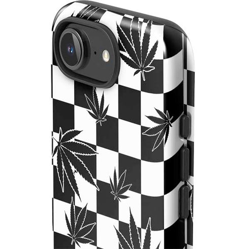 Marijuana Checkered iPhone 16e Impact Case