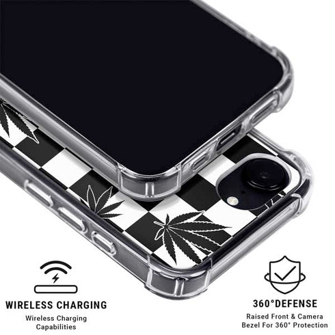 Marijuana Checkered iPhone 16e MagSafe Case