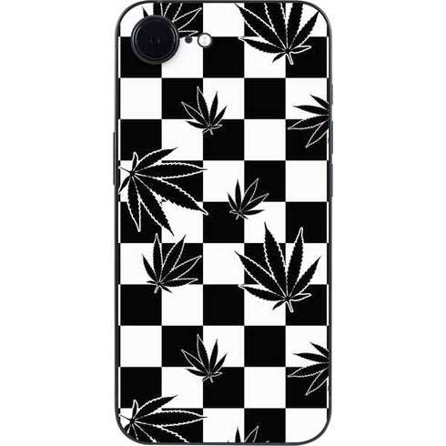 Marijuana Checkered iPhone 16e Skin
