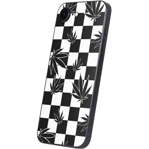Marijuana Checkered iPhone 16e Skin