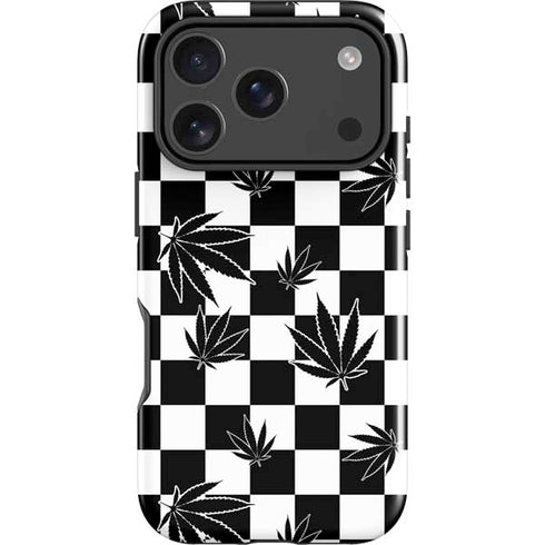 Marijuana Checkered iPhone 18 Pro Impact Case