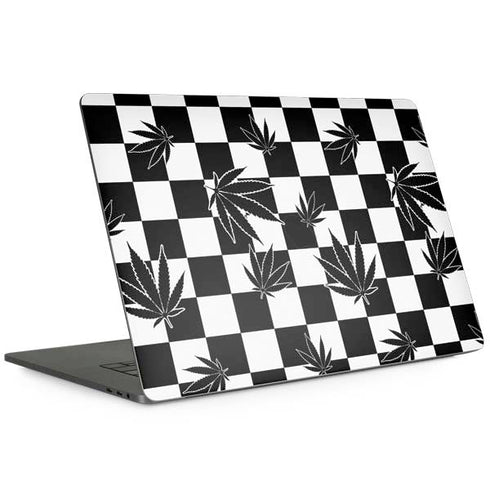 Marijuana Checkered MacBook Skins
