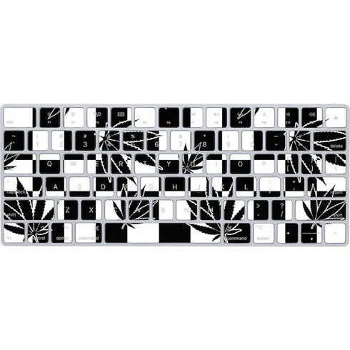 Marijuana Checkered Magic Keyboard Skin