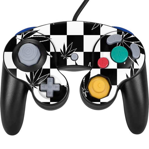 Marijuana Checkered Nintendo Skins